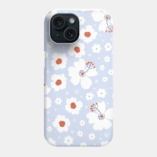 Pattern with hand drawn flowers Phone Case