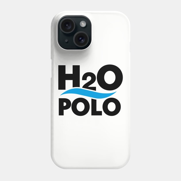 H20 polo water polo science chemistry water nerd (dark design) Phone Case by LaundryFactory