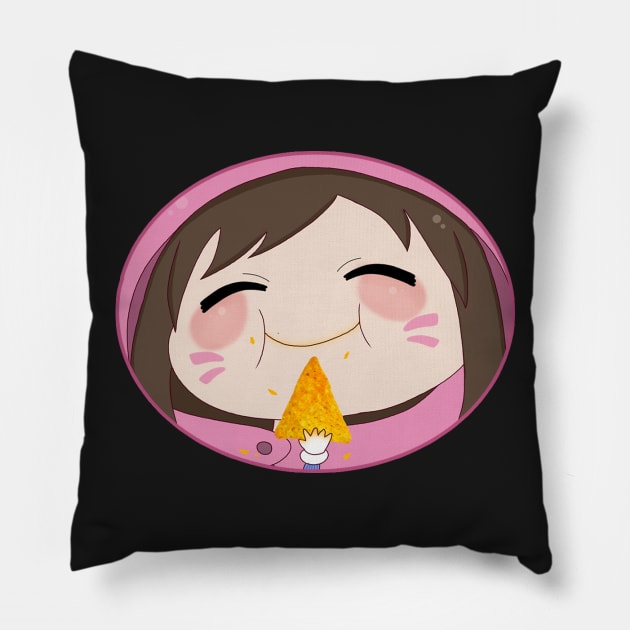 Umaru - Gremlin D.Va Mashup! Dorito Munch! Pillow by hiwattart