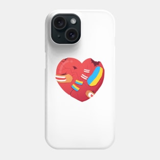 Ukraine - Belarus Heart Phone Case