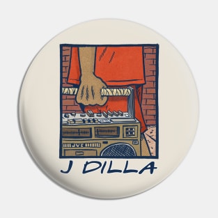 J Dilla / Retro Fan Art Design Pin