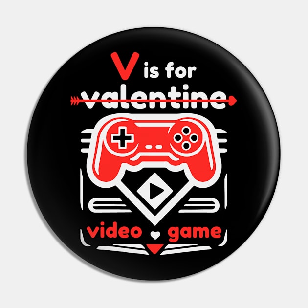 V Is For Video Game Pin by Etopix