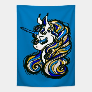 LA Football Unicorn Tapestry