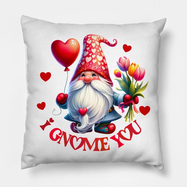 I gnome you Pillow by PrintAmor