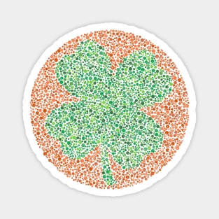 Color Blind Test Shamrock Magnet