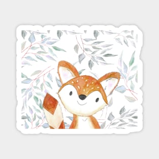 little fox in the forest Magnet