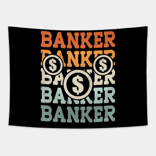 Funny Loan Officer Retro Vintage I'm a Banker Tapestry