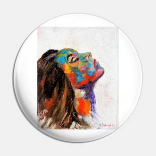 Woman portrait Pin