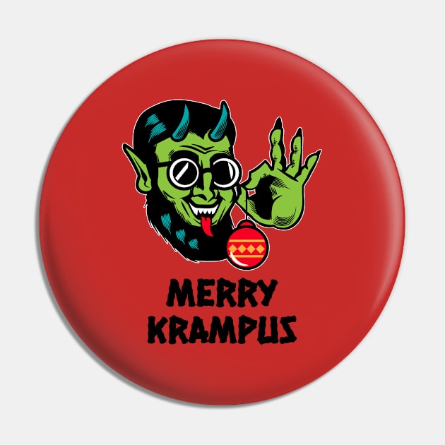 Merry Krampus Pin by Mads' Store