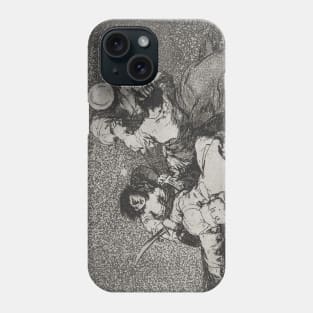 The Women Give Courage from the series Disasters of War by Francisco Goya Phone Case