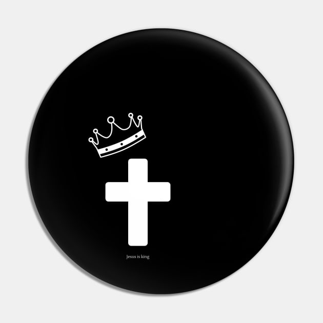 Jesus is King Pin by Printorzo