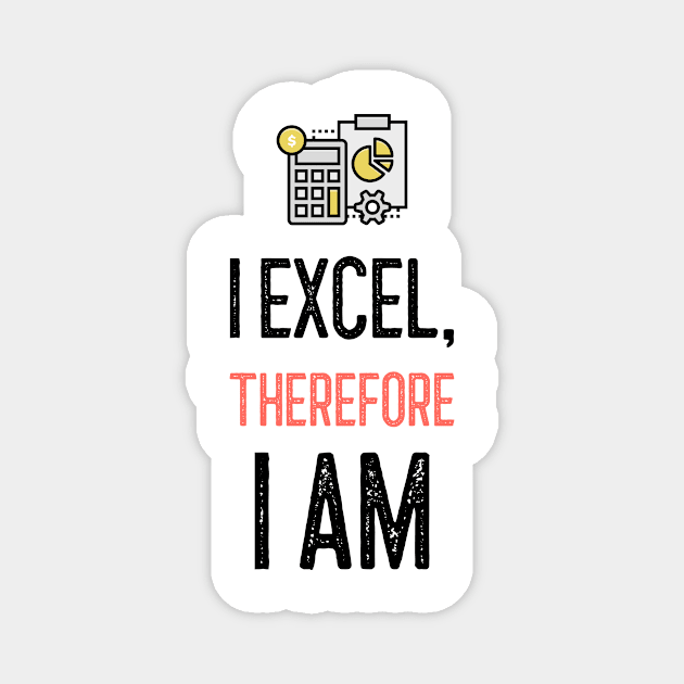 I Excel, Therefore I am Magnet by Life of an Accountant