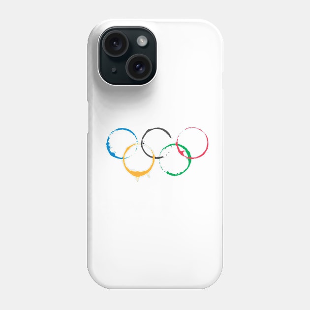 Olympic Games Coffee Rings Phone Case by Maison de Kitsch