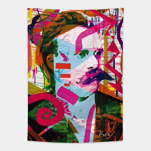 Friedrich Nietzsche Tapestry by Exile Kings 