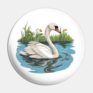 White Swan Pin