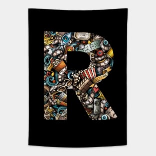 Monogram Letter R Tapestry