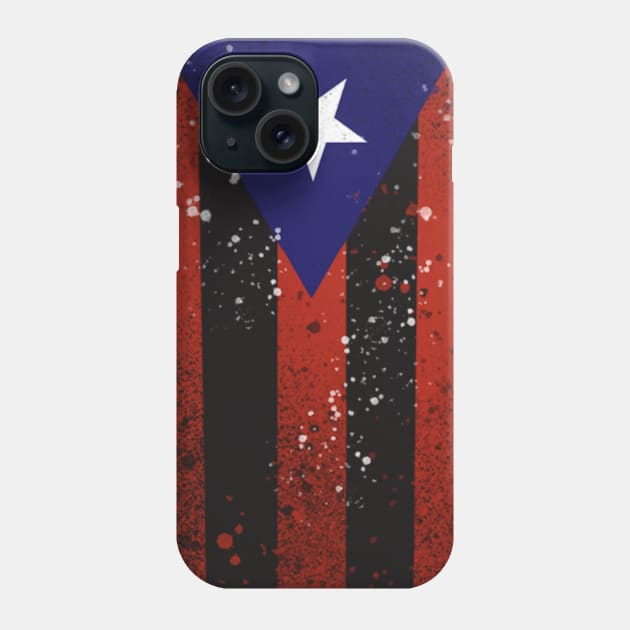 Spray Paint Puerto Rican Flag Phone Case by sebs