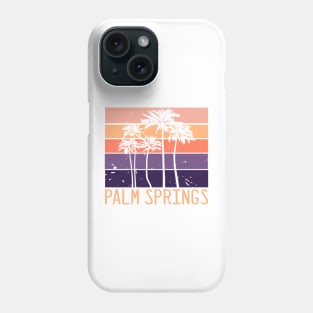 Palm Springs Vacation Getaway Cool Color Vintage Design Phone Case