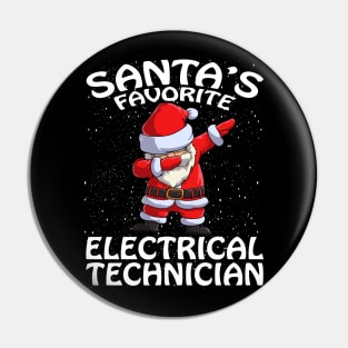 Santas Favorite Electrical Technician Christmas Pin