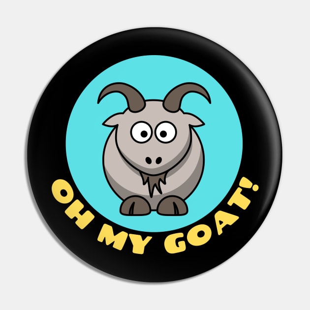 Oh My Goat | Goat Pun Pin by Allthingspunny