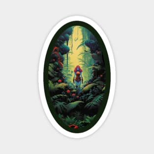 Blue Woman in the Woods Magnet