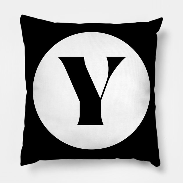 Y (Letter Initial Monogram) Pillow by n23tees