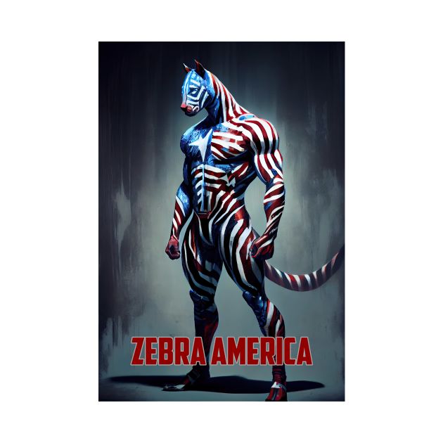 Zebra America - Oil paint by ABART BY ALEXST 