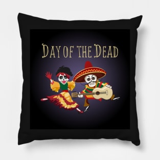 Day of the Dead Mexican Holiday Poster Pillow