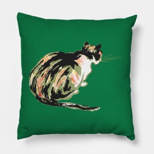 Hand Drawn Street Cat Pillow