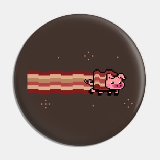 Pig Bacon Pixel Pin