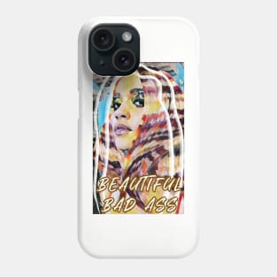 Beautiful Bad Ass (girl multicolored hair) Phone Case