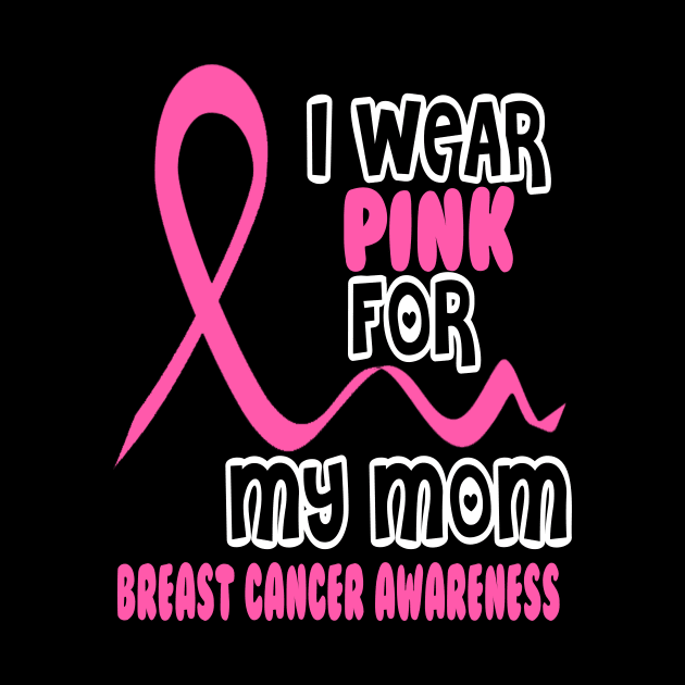 I Wear Pink For My Mom by Tshirt0101