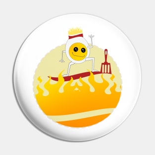 top super Adventure Cute little happy smiling Kawaii fried egg cartoon Pin