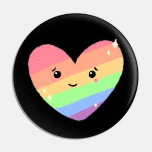 Rainbow Pride Heart Pin