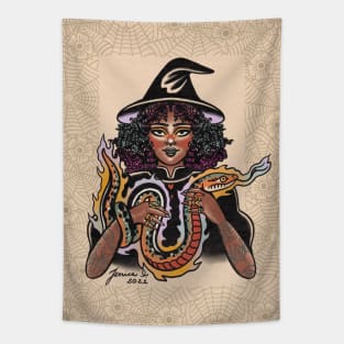 Curly witch Tapestry