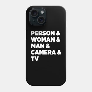 Person Woman Man Camera Tv White Phone Case