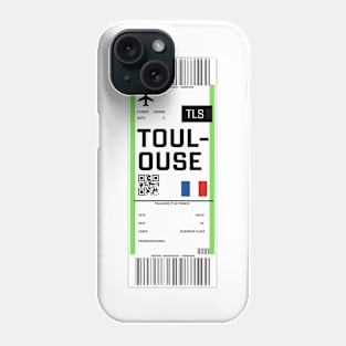 Boarding pass for Toulouse Phone Case