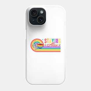 Staying Alive Skeleton Rainbow Gift For Men Women Lgbt Phone Case