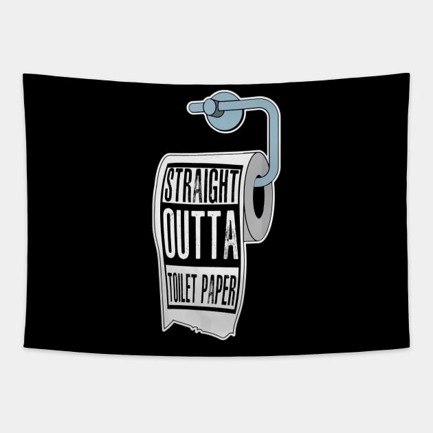 Straight Outta Toilet Paper Tapestry by KiraT