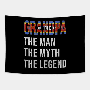 Grand Father Swazilander Grandpa The Man The Myth The Legend - Gift for Swazilander Dad With Roots From  Swaziland Tapestry