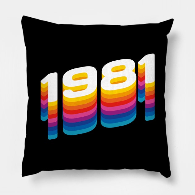 1981 Pillow by Jennifer