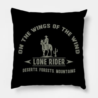 Lone Rider Pillow