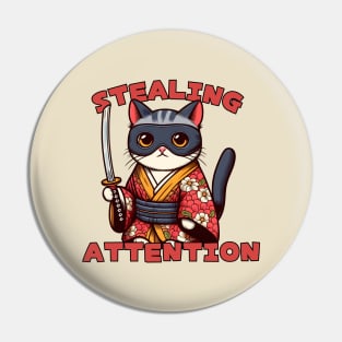 Japanese Thief Cat Pin