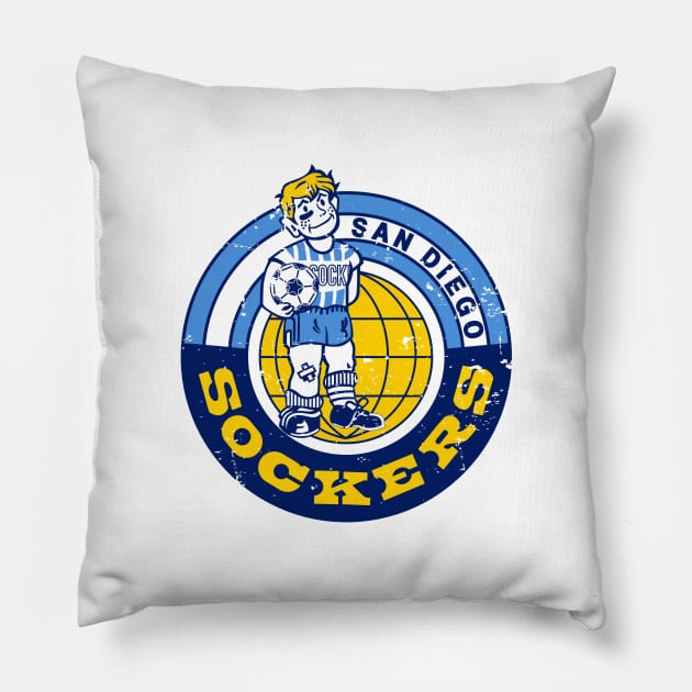 1978 San Diego Sockers Pillow by ryanjaycruz