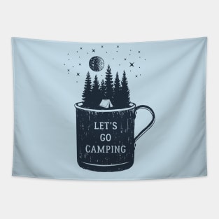 Let's Go Camping Tapestry