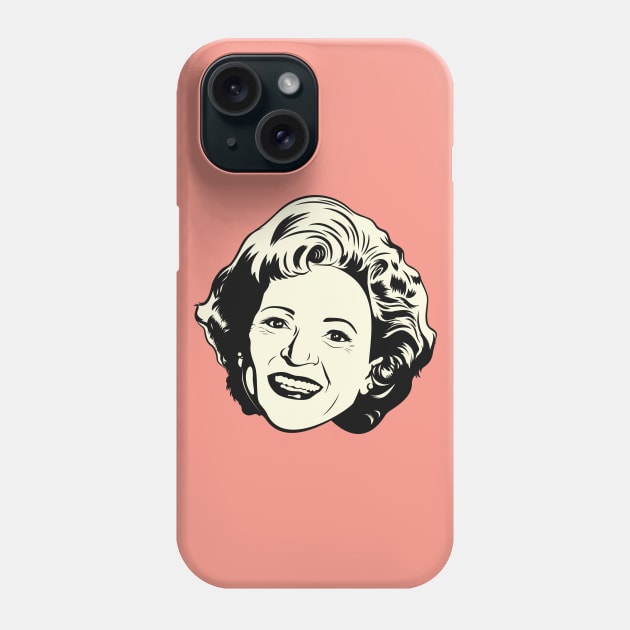 Betty White (V1) Phone Case by PlaidDesign