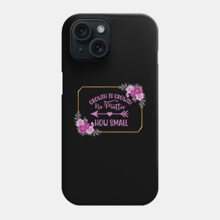 Growth Is Growth Quote Phone Case