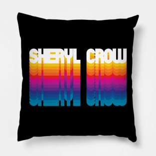 Retro Sheryl Proud Name Personalized Gift Rainbow Style Pillow