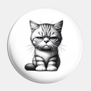 Bored cat Pin