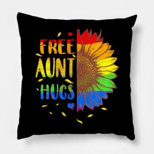 Proud Lgbt Free Aunt Hugs Lgbt Costume Lgbt Gay Pride Pillow